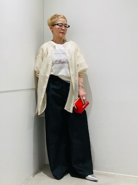 「アイテム（ポーチ）」を使った、piさん（レディース・148cm）の春コーディネート