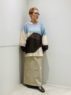 「アイテム（ローファー）」を使った、piさん（レディース・148cm）の秋コーディネート