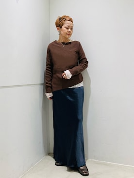 「アイテム（ローファー）」を使った、piさん（レディース・148cm）の秋コーディネート