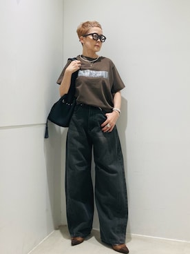 「アイテム（メガネ）」を使った、piさん（レディース・148cm）の夏コーディネート