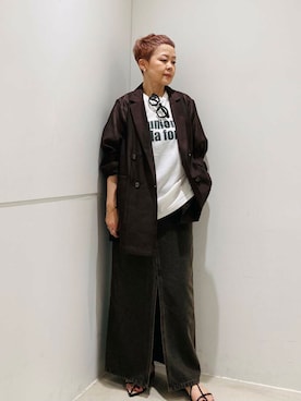 「アイテム（テーラードジャケット）」を使った、piさん（レディース・149cm）の夏コーディネート