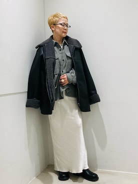 「アイテム（シャツ/ブラウス）」を使った、piさん（レディース・148cm）の秋コーディネート