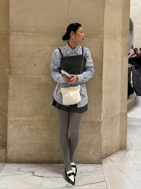 「gentle monster（ジェントルモンスター）のアイテム」を使った、Hinariさん（レディース・161cm）の春コーディネート