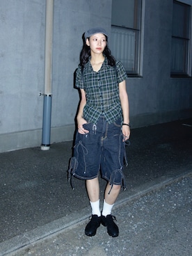 「アイテム（帽子）」を使った、Hinariさん（レディース・161cm・20代）の秋コーディネート