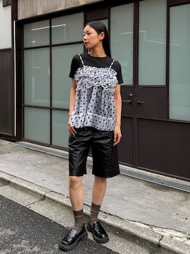 「Cider（Cider）のアイテム」を使った、Hinariさん（レディース・161cm）の夏コーディネート