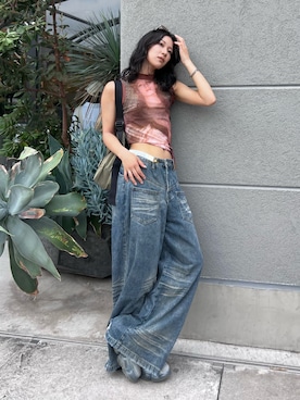 「アイテム（ブレスレット）」を使った、Hinariさん（レディース・161cm・20代）の夏コーディネート