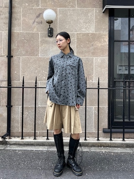 「NUEF （ヌエフ）のアイテム」を使った、Hinariさん（レディース・161cm）の春コーディネート