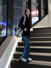 パンツ TENDERPERSON AIRBRUSEHED FLARE PANTS TENDER PERSON＞AIRBRUSHED FLARE PANTS | MAKES ONLINE STORE