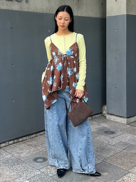「Cider（Cider）のアイテム」を使った、Hinariさん（レディース・161cm）の春コーディネート