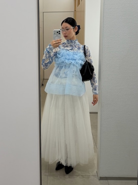 「MURUA（ムルーア）のアイテム」を使った、Hinariさん（レディース・161cm）の夏コーディネート