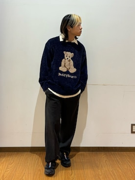 「アイテム（ニット/セーター）」を使った、koyoさん（メンズ・168cm・10代）の秋コーディネート