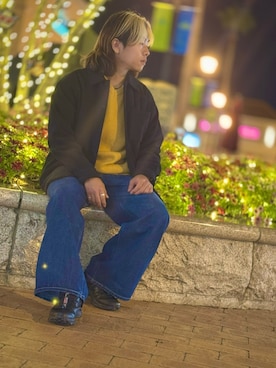 「アーバンリサーチ」｜「アイテム（その他アウター）」を使った、koyoさん（メンズ・168cm）の冬コーディネート