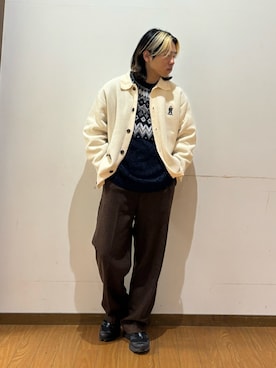 「アイテム（カーディガン/ボレロ）」を使った、koyoさん（メンズ・168cm・10代）の冬コーディネート