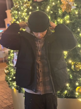 「アイテム（ダウンジャケット/コート）」を使った、koyoさん（メンズ・168cm・10代）の冬コーディネート