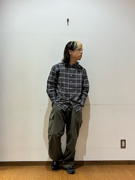 「ITEMS URBANRESEARCH（アイテムズ アーバンリサーチ）のアイテム（シャツ/ブラウス）」を使った、koyoさん（メンズ・168cm）の秋コーディネート