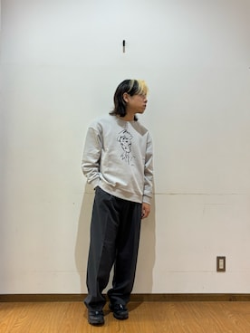 「アイテム（スウェット）」を使った、koyoさん（メンズ・168cm・10代）の秋コーディネート