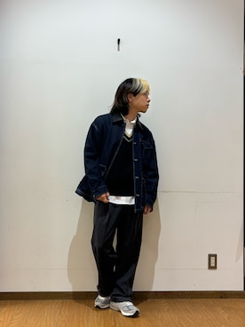 「アイテム（カバーオール）」を使った、koyoさん（メンズ・168cm・10代）の秋コーディネート