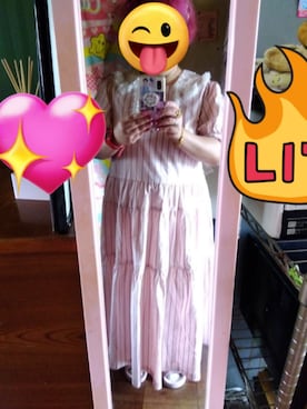 「アイテム（ブレスレット）」を使った、ひめかさん（レディース・151cm）の夏コーディネート