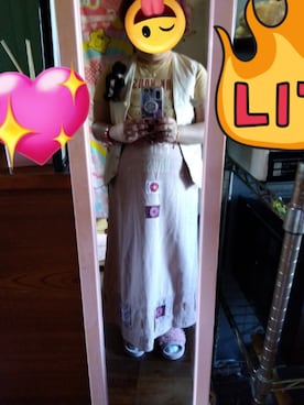 「アイテム（ワンピース/ドレス、ピンク系）」を使った、ひめかさん（レディース・151cm）の夏コーディネート