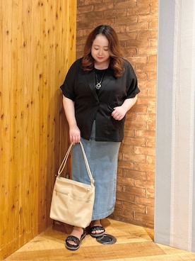 「DRESKIP（ドレスキップ）のアイテム」を使った、Risaさん（レディース・155cm）の夏コーディネート
