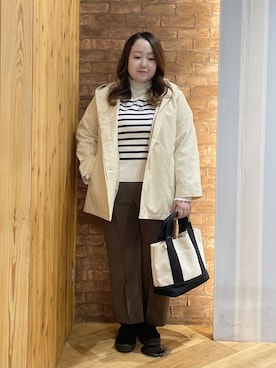 「Reflect（リフレクト）のアイテム」を使った、Risaさん（レディース・155cm）の冬コーディネート
