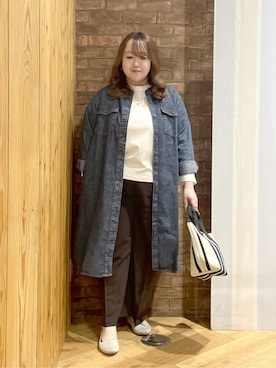 「HusHusH（ハッシュアッシュ）のアイテム」を使った、Risaさん（レディース・155cm）の春コーディネート