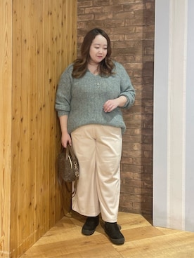 「DRESKIP（ドレスキップ）のアイテム」を使った、Risaさん（レディース・155cm）の冬コーディネート