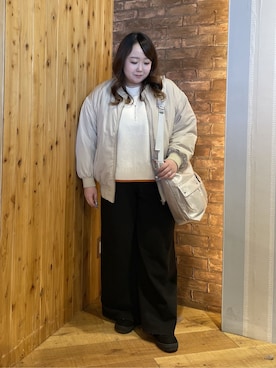 Risaさん（レディース・155cm）の冬コーディネート