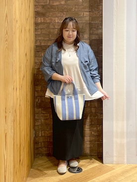 「HusHusH（ハッシュアッシュ）のアイテム」を使った、Risaさん（レディース・155cm）の春コーディネート