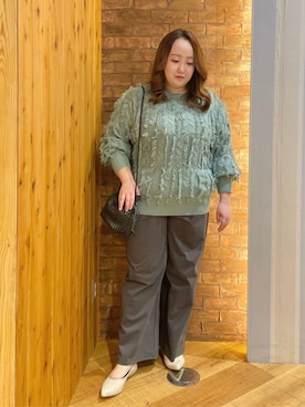 「DRESKIP（ドレスキップ）のアイテム」を使った、Risaさん（レディース・155cm）の冬コーディネート