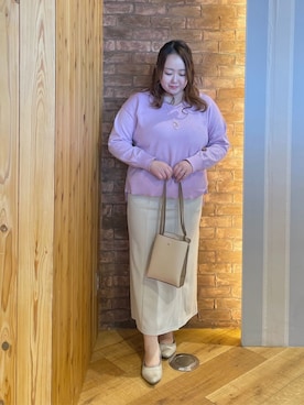 「DRESKIP（ドレスキップ）のアイテム」を使った、Risaさん（レディース・155cm）の春コーディネート