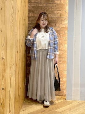 「HusHusH（ハッシュアッシュ）のアイテム」を使った、Risaさん（レディース・155cm）の春コーディネート