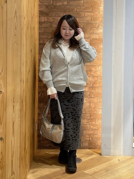 「THE SHOP TK （ザ ショップ ティーケー ）のアイテム」を使った、Risaさん（レディース・155cm）の冬コーディネート