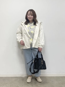 「Lee（リー）のアイテム（バッグ）」を使った、Risaさん（レディース・155cm）の冬コーディネート