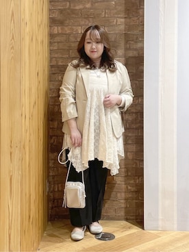 「Reflect（リフレクト）のアイテム」を使った、Risaさん（レディース・155cm）の春コーディネート