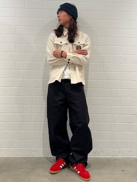 「adidas originals」｜「アイテム（ニットキャップ/ビーニー）」を使った、KOさん（メンズ・176cm）の秋コーディネート