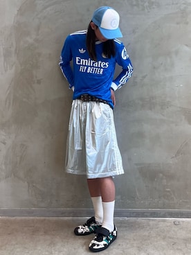 「アイテム（スウェットパンツ）」を使った、KOさん（メンズ・176cm）の夏コーディネート