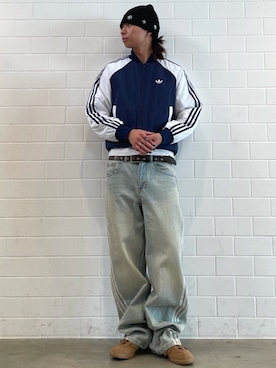 「adidas originals」｜「アイテム（ジャケット/アウター）」を使った、KOさん（メンズ・176cm）の冬コーディネート