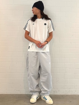 「adidas originals」｜「アイテム（ニットキャップ/ビーニー）」を使った、KOさん（メンズ・176cm）の秋コーディネート