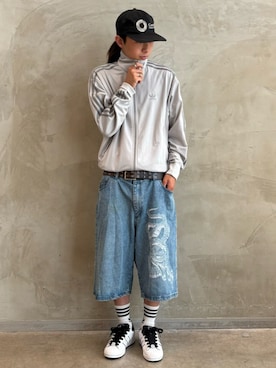 「adidas（アディダス）のアディカラー クラシックス ファイヤーバード トラックトップ / ジャージ / アディダスオリジナルス adidas Originals（ジャージ）」を使った、KOさん（メンズ・176cm）の夏コーディネート