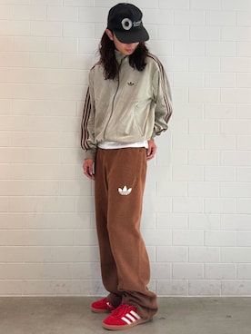 「アイテム（ジャージ）」を使った、KOさん（メンズ・176cm）の秋コーディネート