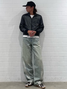 「アイテム（ジャージ）」を使った、KOさん（メンズ・176cm）の秋コーディネート