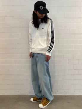 「アイテム（ジャージ）」を使った、KOさん（メンズ・176cm）の秋コーディネート