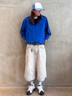 「アイテム（ジャージ）」を使った、KOさん（メンズ・176cm）の夏コーディネート