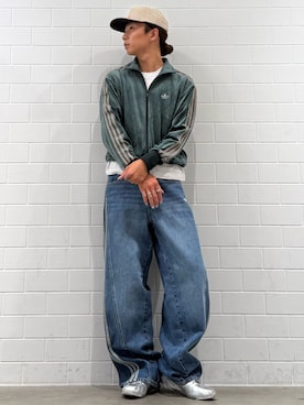 「アイテム（ジャージ）」を使った、KOさん（メンズ・176cm）の秋コーディネート
