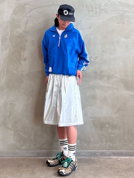 「アイテム（ナイロンジャケット）」を使った、KOさん（メンズ・176cm）の夏コーディネート