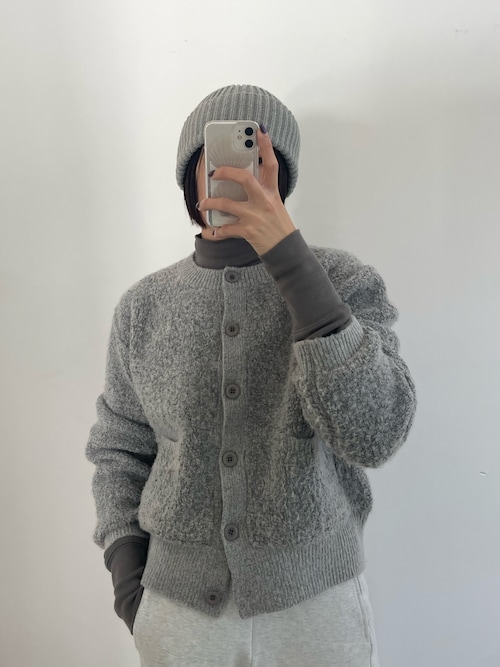 【新品タグ付き】Mystrada★ノーカラーニットジャケット ☆新品未使用☆即日配送 マイストラーダ ラメニットジャケット