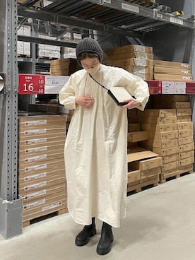 「アイテム（ステンカラーコート）」を使った、ｎａｏさん（レディース・167cm）の冬コーディネート