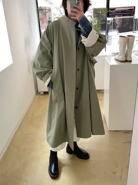 「Didot.showroom（ディドット ショールーム）のアイテム（ブーツ）」を使った、ｎａｏさん（レディース・167cm）の春コーディネート
