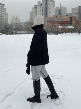 「アイテム（ステンカラーコート）」を使った、ｎａｏさん（レディース・167cm）の冬コーディネート